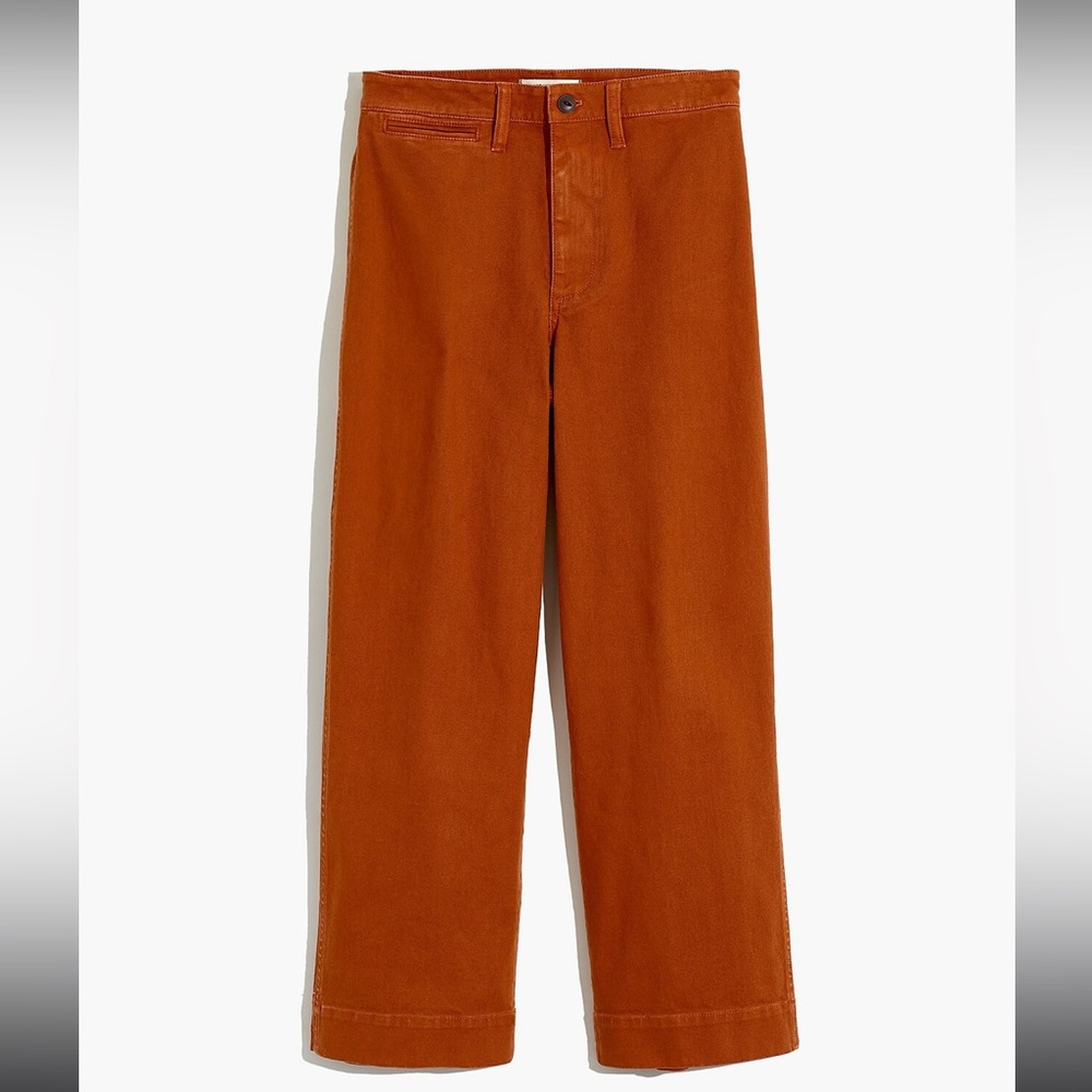 Madewell Slim Emmett Wide Leg Crop Pants